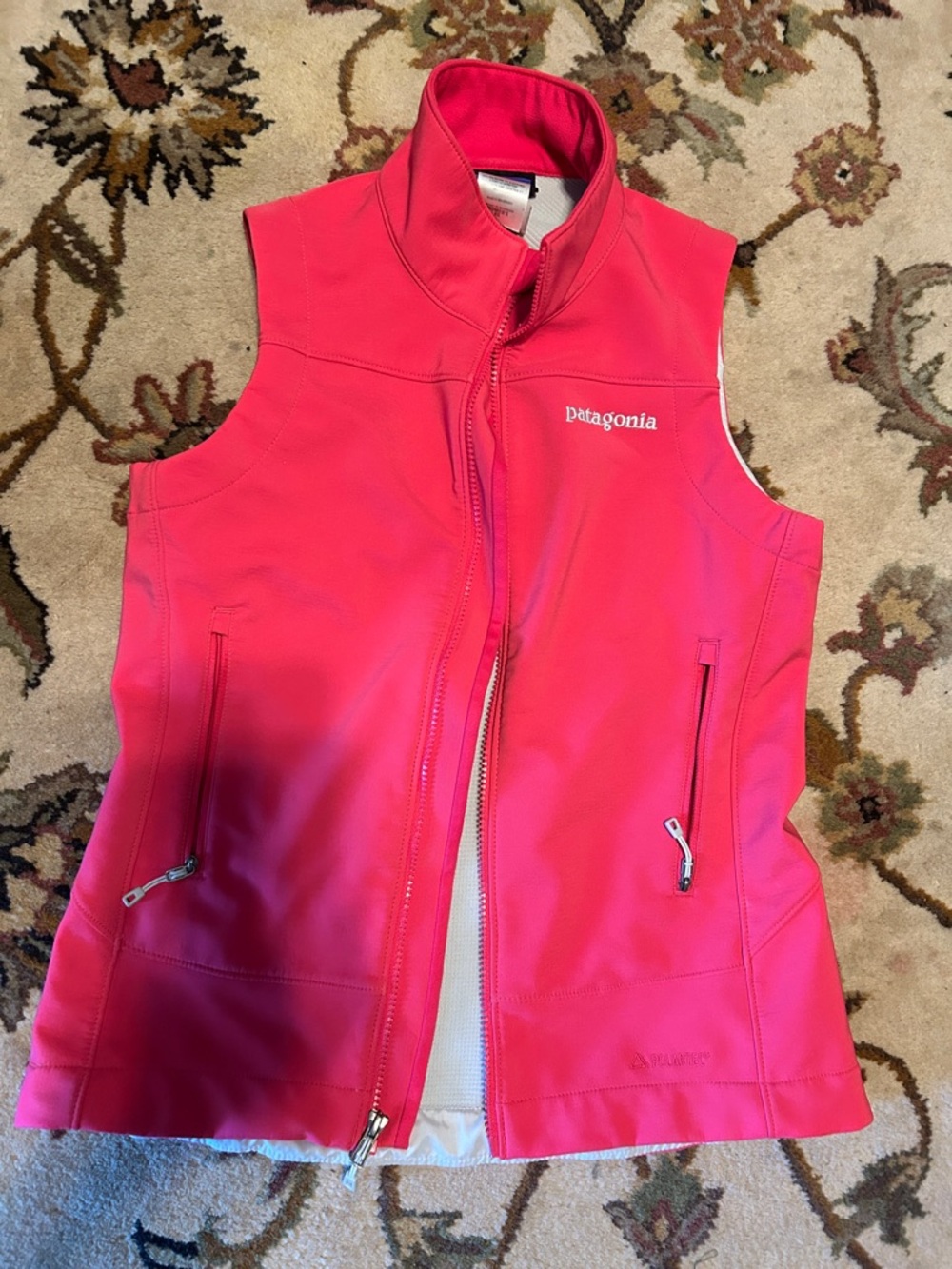 XS Patagonia Hot Pink Softshell Vest polartec